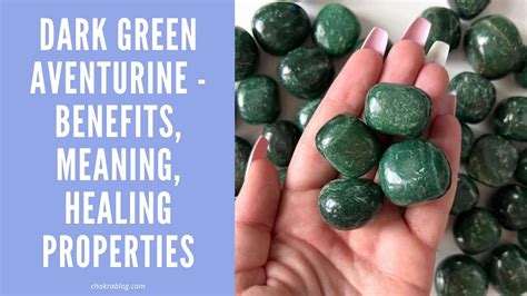 dark green aventurine healing properties